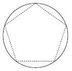  pentagon inscribed in circle 