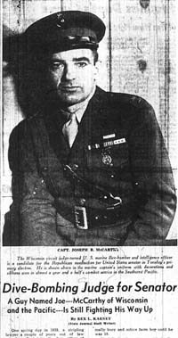  McCarthy in the Wisconsin State Journal — Aug 13, 1944 