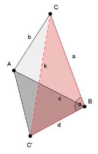  two-triangle triangulation 
