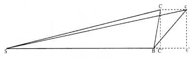  Diagram showing two triangles equal 